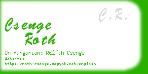 csenge roth business card